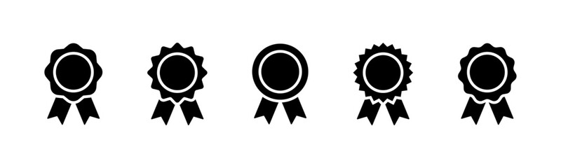 Award badge icon set
