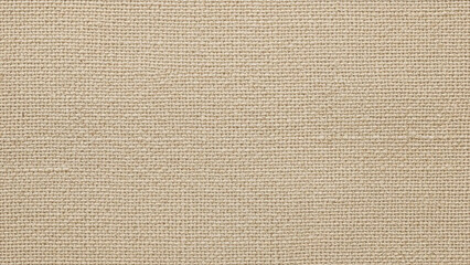 Fototapeta premium A linen or canvas cloth texture in a natural oatmeal color, serving as a neutral base