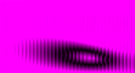 Vibrant magenta abstract rhythmic light and shadow wave pattern