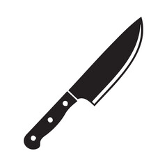 Black Kitchen Knife Silhouette