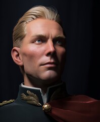 portrait of a young blond man