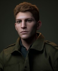 portrait of a young blond man