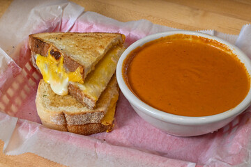 Grilled Cheese and Tomato Soup