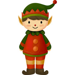 Merry Christmas elf theme element decoration