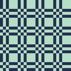 Pattern created from pale green and navy blue squares and navy blue rectangles