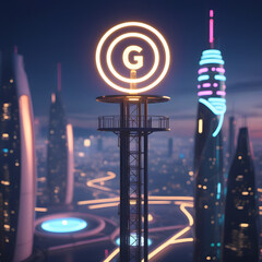 5G signal tower Generative AI
