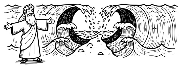 Moses Parting the Red Sea