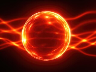 Glowing Sun in Space