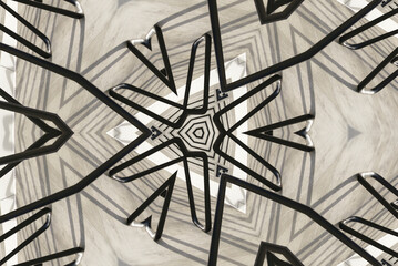 Abstract silver background with regular black lines 