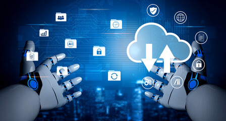 Artificial intelligence enhances cloud data storage and network backup system to improve security and connectivity Parse