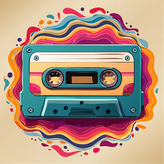 retro cassette tape