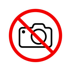 No photography sign