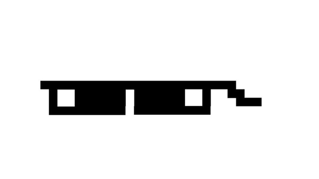 Pixelated Coolness Abstract Sunglasses Icon Design on white Background