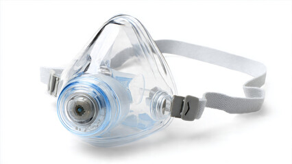 CPAP Mask on Isolated Background