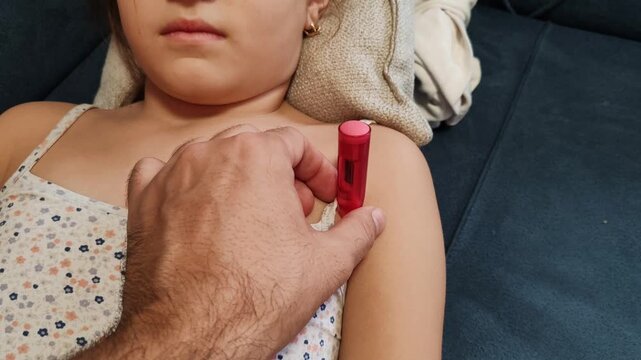high temperature in kid.