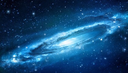 Fototapeta premium Abstract Blue Galaxy Backgrounds
