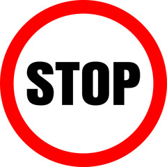 No Entry Sign – Red Prohibition Traffic Symbol Vector