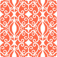 Seamless pattern with arabesques in retro style. Vector illustration.