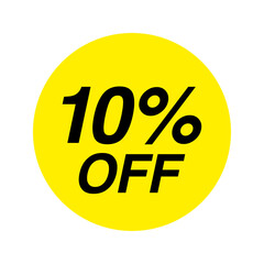 Yellow 10% off discount
