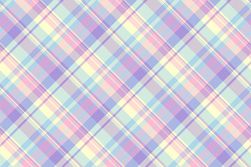 Subtle pattern background tartan, ribbon textile check texture. Yuletide seamless fabric vector plaid in light and white colors.