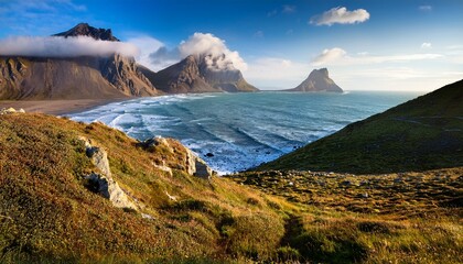 Fototapeta premium Mountainous Coastal Landscape