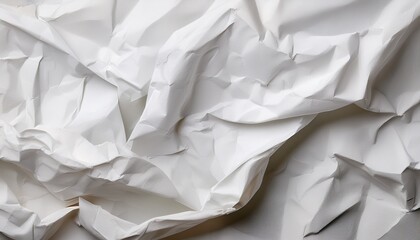 Obraz premium Clean White Crumpled Paper Texture Presents A Versatile Backdrop Perfect For Graphic Designs Or Artistic Compositions Conveying A Sense Of Fragility And Age Transparent Background