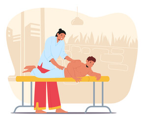 Skilled master expertly delivering chiropractic therapy for spinal adjustment and holistic healing