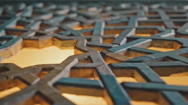 Footage of Ramadan Geometric Pattern