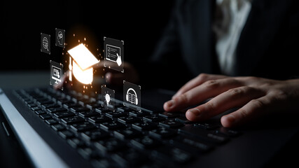 Online learning system combining digital education, e-learning, and virtual classroom to enhance learning, assessment, and global knowledge sharing. Latch