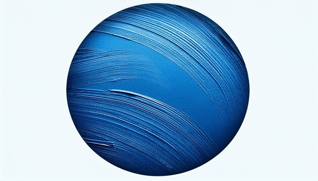 Diseno Plantilla Fondo Azul Texturizado Con Circulo A Brochazos