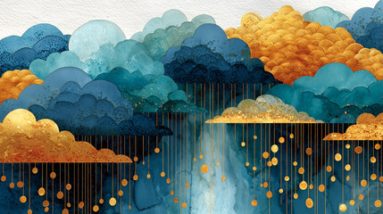 Dividendes qui tombent du ciel &ndash; illustration financi&egrave;re simple et ludique