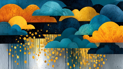 Dividendes qui tombent du ciel &ndash; illustration financi&egrave;re simple et ludique