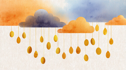 Dividendes qui tombent du ciel &ndash; illustration financi&egrave;re simple et ludique