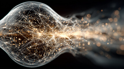 Explosion de la bulle de l&rsquo;IA &ndash; illustration conceptuelle du march&eacute; technologique