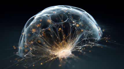 Explosion de la bulle de l&rsquo;IA &ndash; illustration conceptuelle du march&eacute; technologique