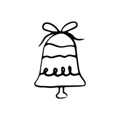 Festive Christmas Jingle Bell Doodle