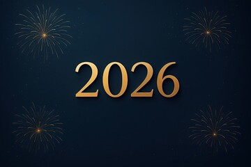 Background with the theme of the new year 2026