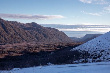 ski resort in winter