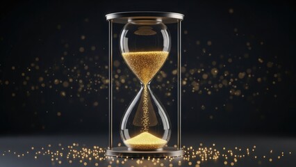 Hourglass image symbolizing the countdown to the New Year