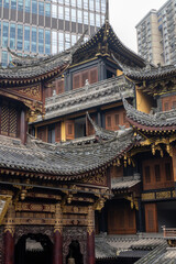 Obraz premium Chongqing’s Louhan Temple which features remarkably architectural design, in China
