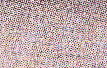 CMYK Halftone Gradient on Textured White Paper
