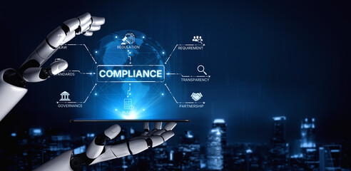 AI ensures compliance with automated policy checks, smart regulation systems, and intelligent...