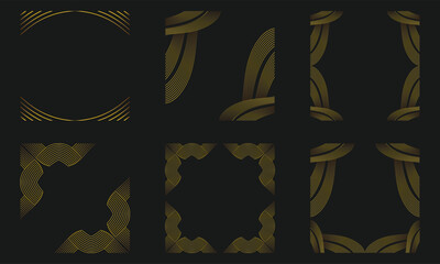 Ornamental Golden Line Border Bundle