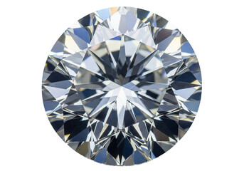 Stunning large brilliant cut diamond, sparkling facets, a precious luxury gemstone. png isolated on transparent background