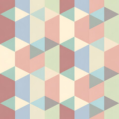 Obraz premium A visually pleasing, seamless, and symmetrical pattern based on hexagons, ideal for backgrounds, textiles, and graphic design elements.