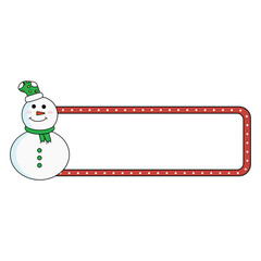 Christmas Candy Cane Border Illustration