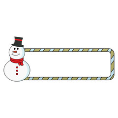 Christmas Candy Cane Border Illustration