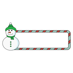 Christmas Candy Cane Border Illustration