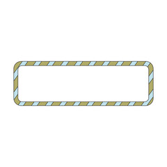Christmas Candy Cane Border Illustration
