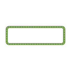 Christmas Candy Cane Border Illustration